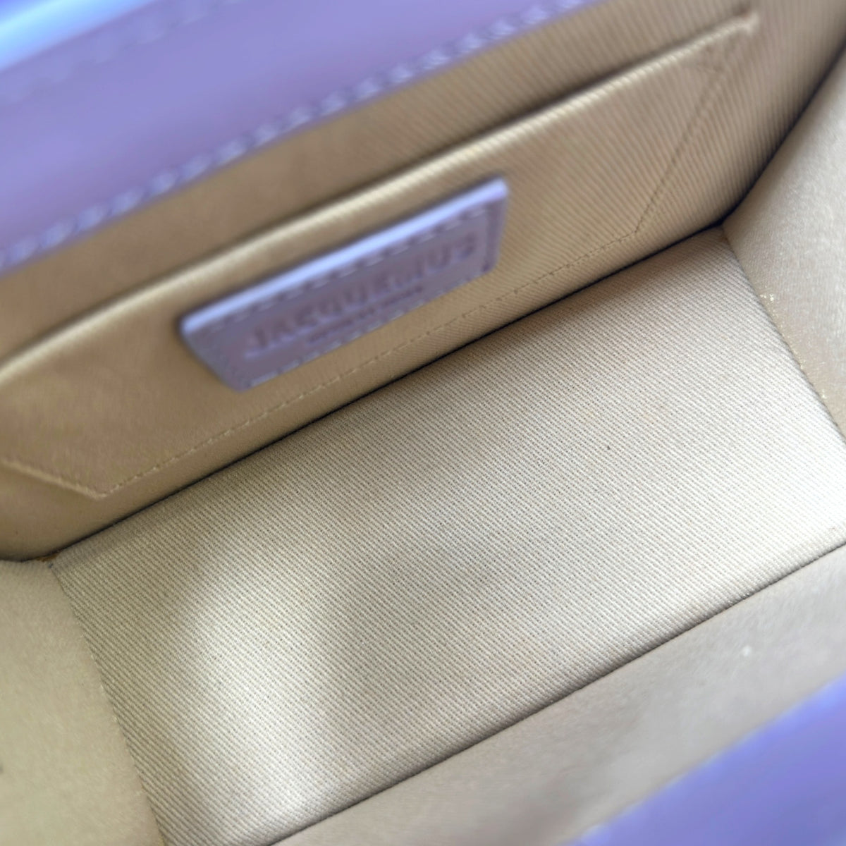 Jacquemus Le Chiquito mini lilac leather handbag