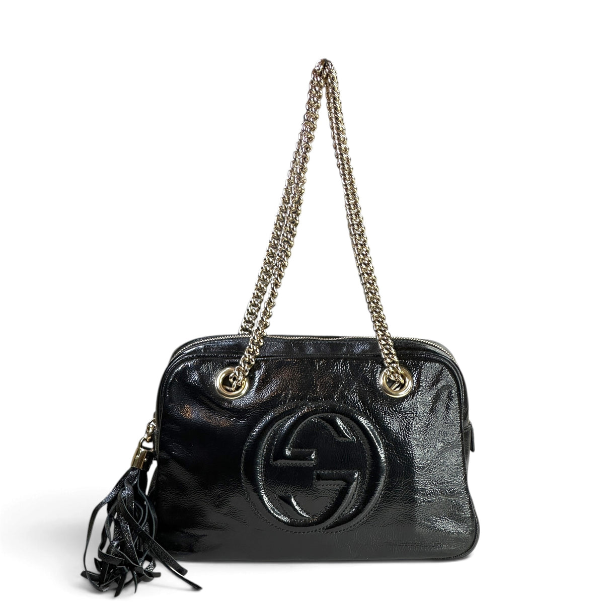 Gucci Soho Small black leather Chain Shoulder Bag