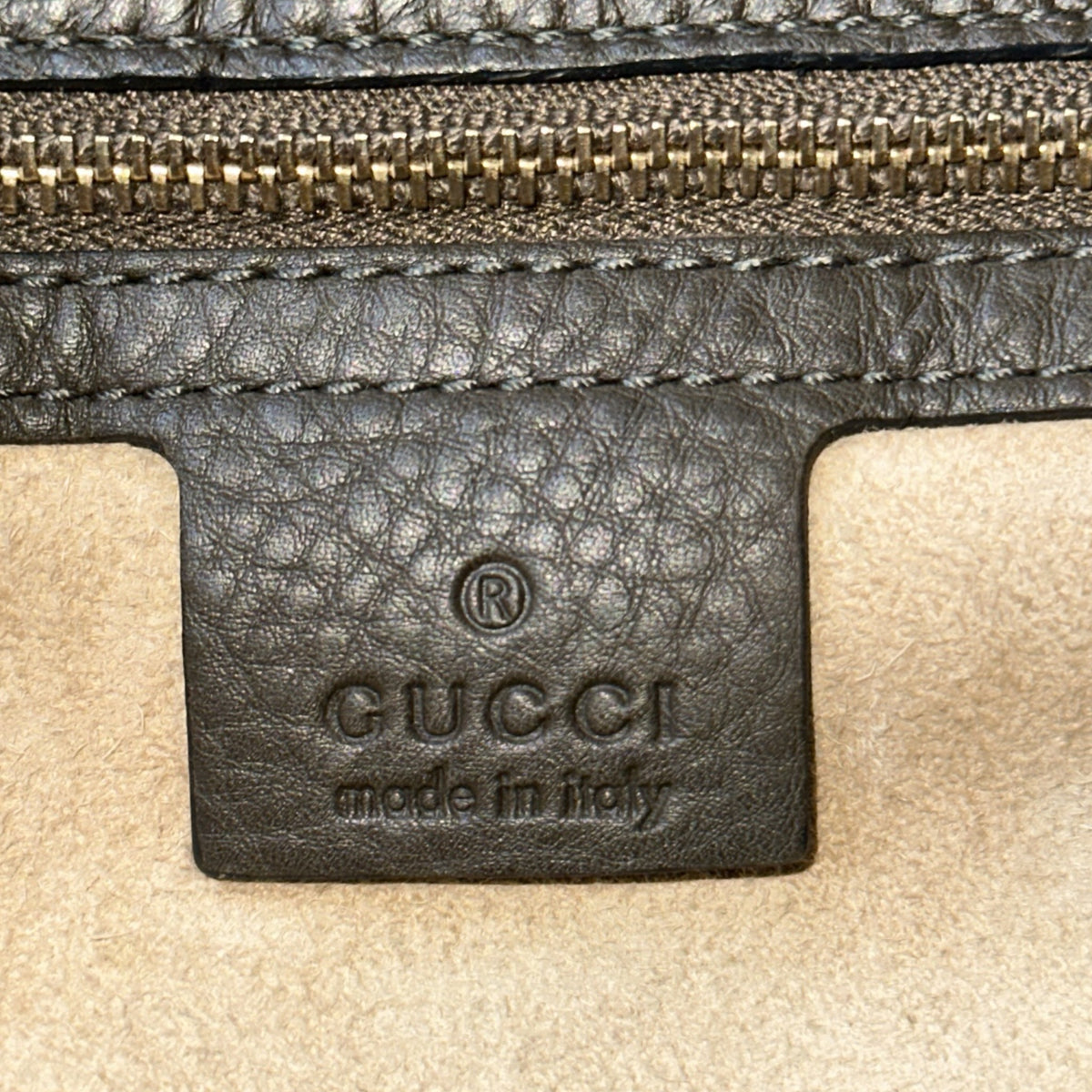 Gucci New Bamboo  small tan leather Top Handle Bag