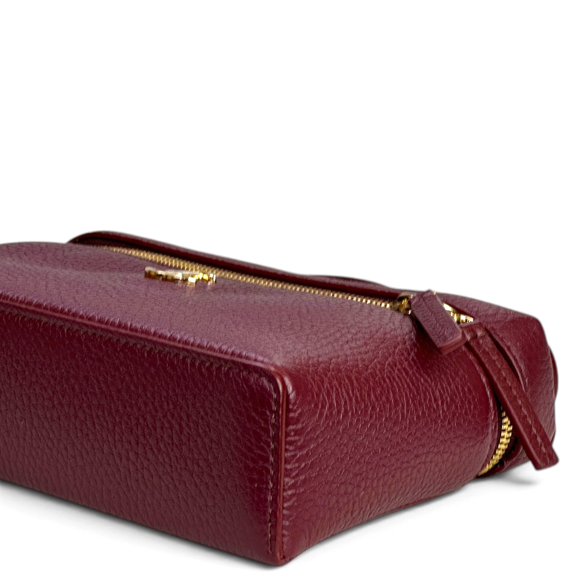 Chanel Slim Vanity maroon calfskin Case