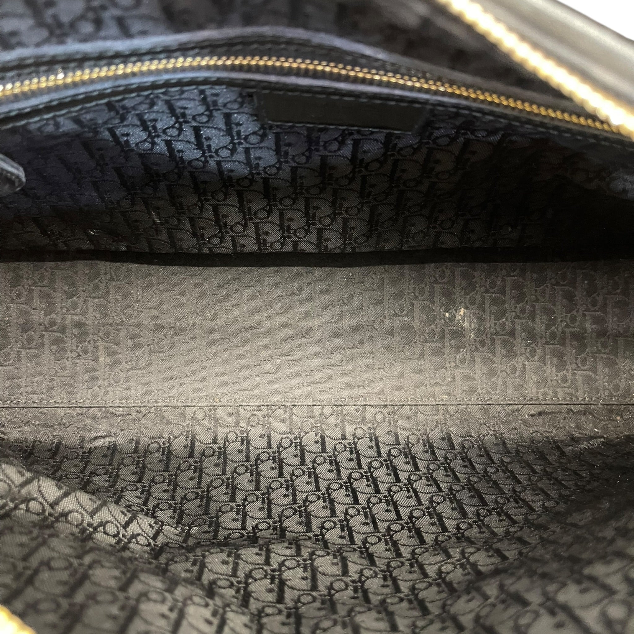 Christian Dior Lady Dior Large Black Patent Cannage