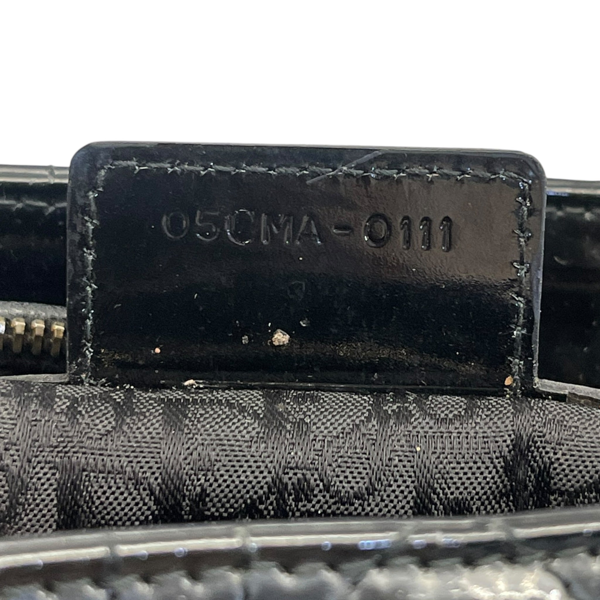 Christian Dior Lady Dior Large Black Patent Cannage