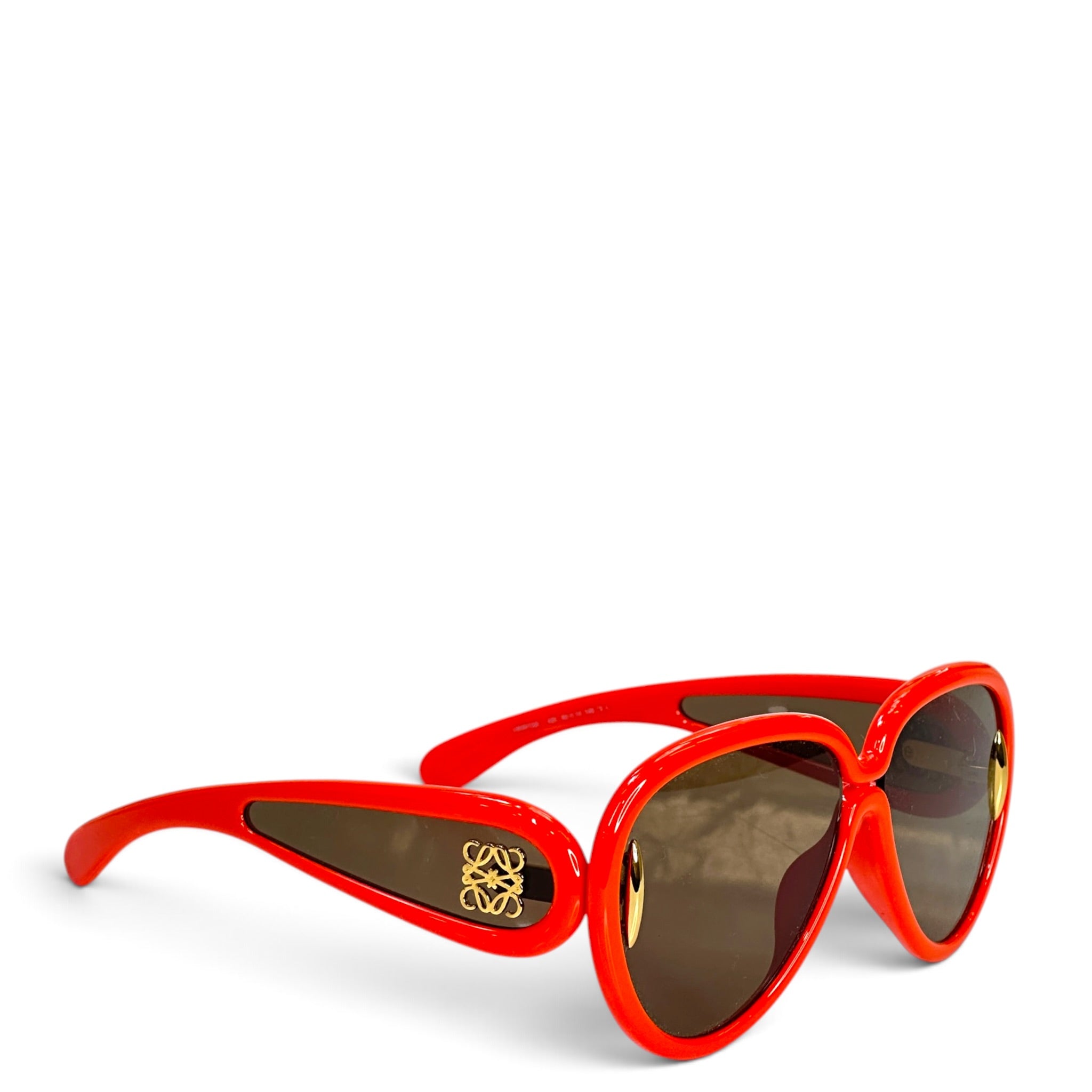 Loewe Pilot Mask Shiny Orange Sunglasses LW40132I