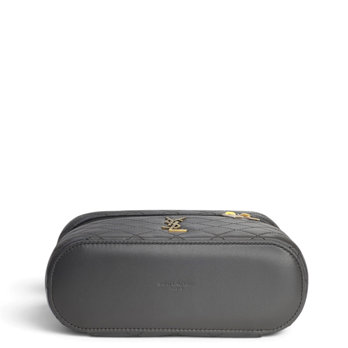 Saint Laurent Gaby Vanity grey lambskin Diamond quilted Bag