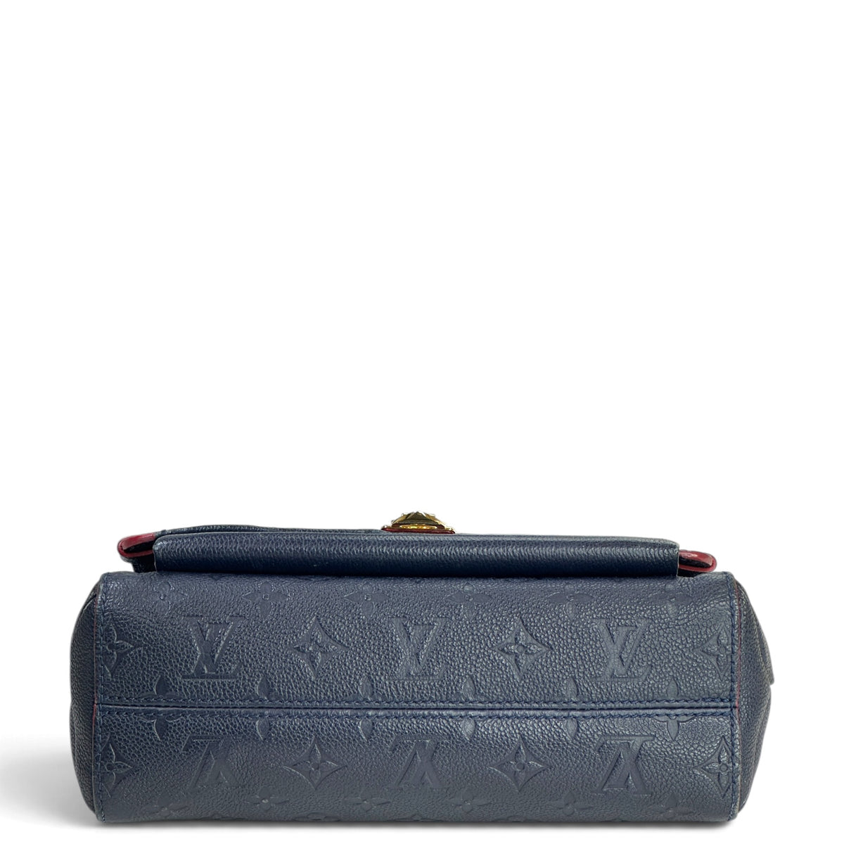 Louis Vuitton Vavin PM small blue  pebbled leather shoulder bag