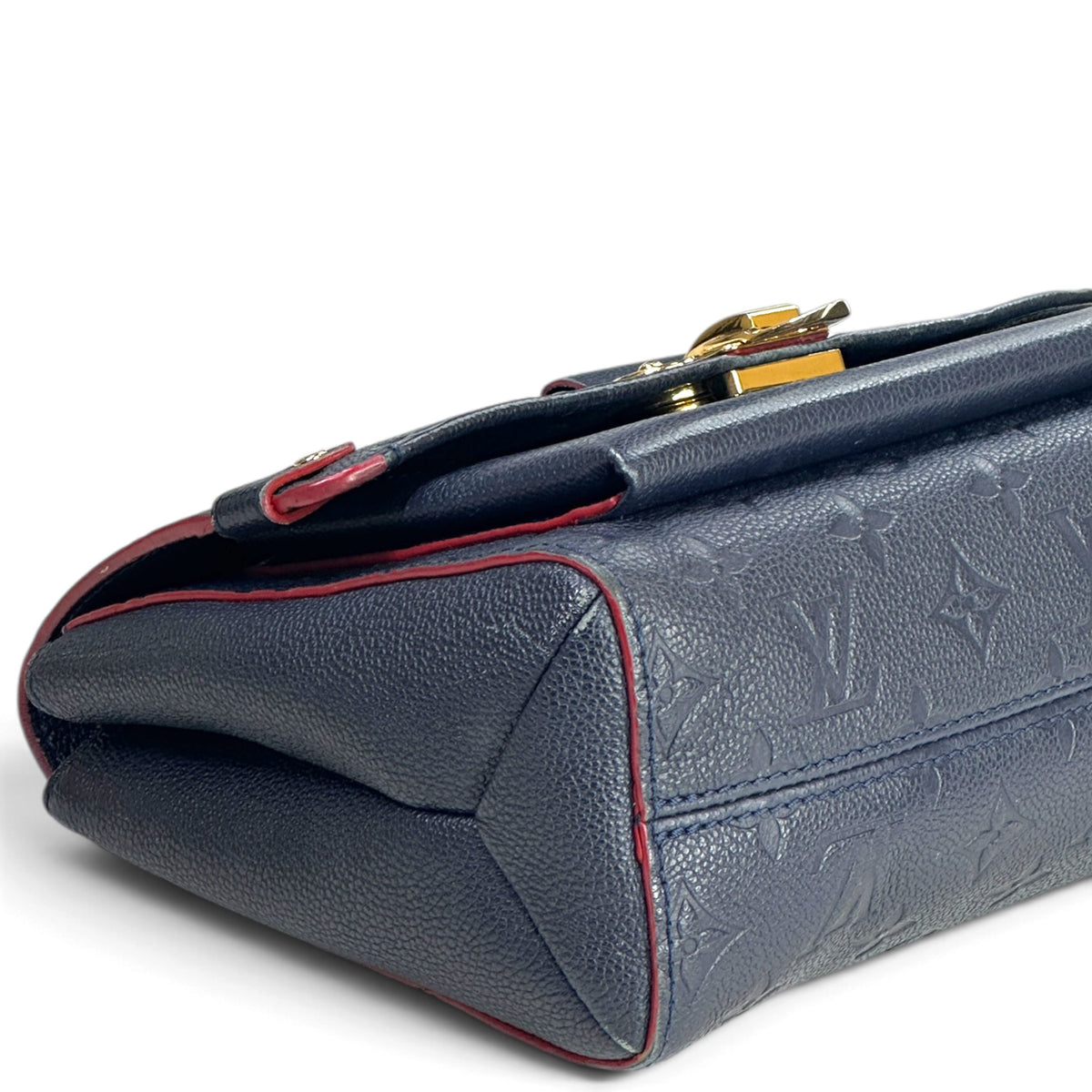 Louis Vuitton Vavin PM small blue  pebbled leather shoulder bag