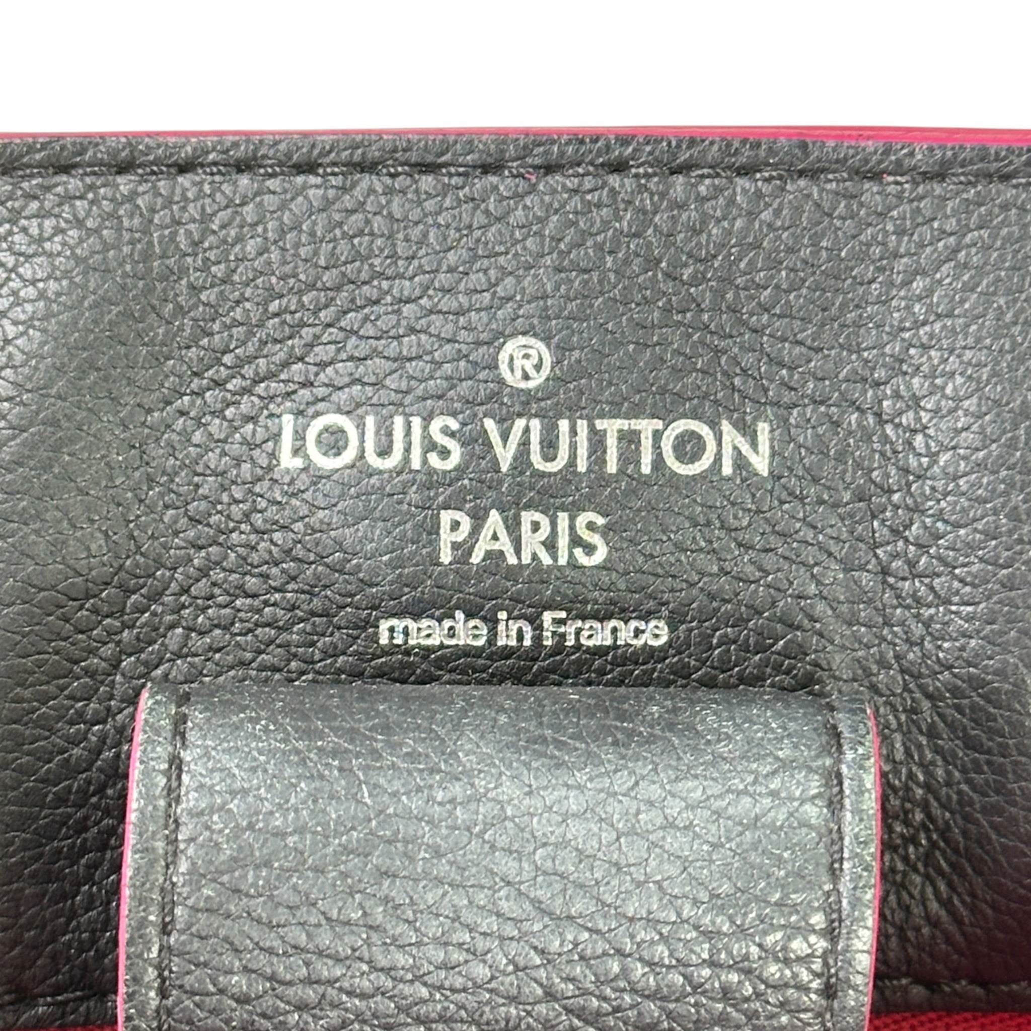 Louis Vuitton Black Leather Lockme Bucket Shoulder Bag