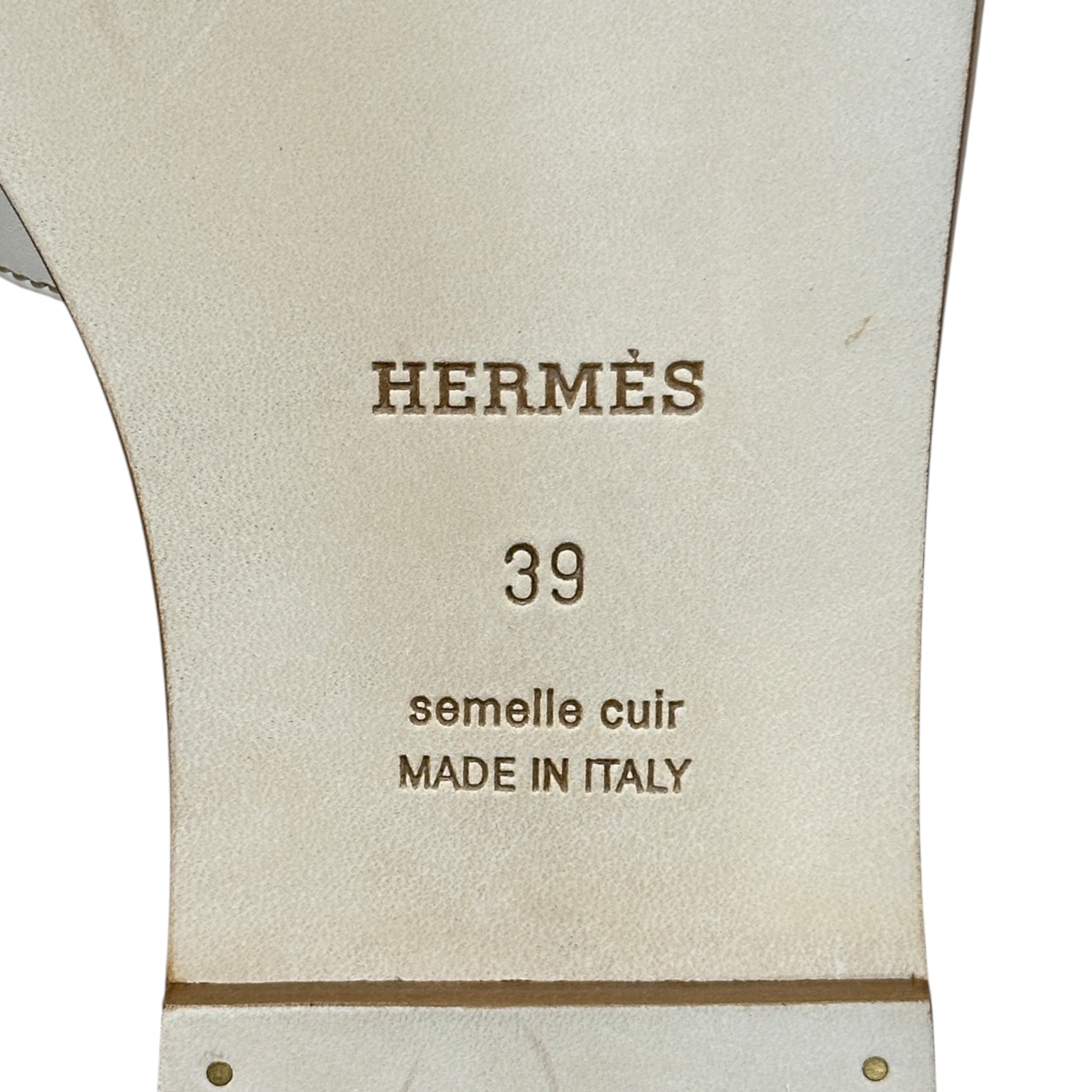 Hermes Orans Blanc EU 39