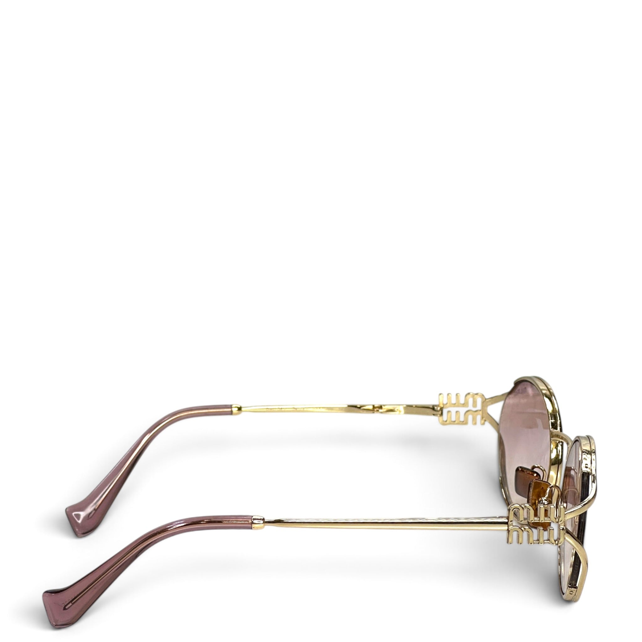 Miu Miu MU 52YS Gold Sunglasses