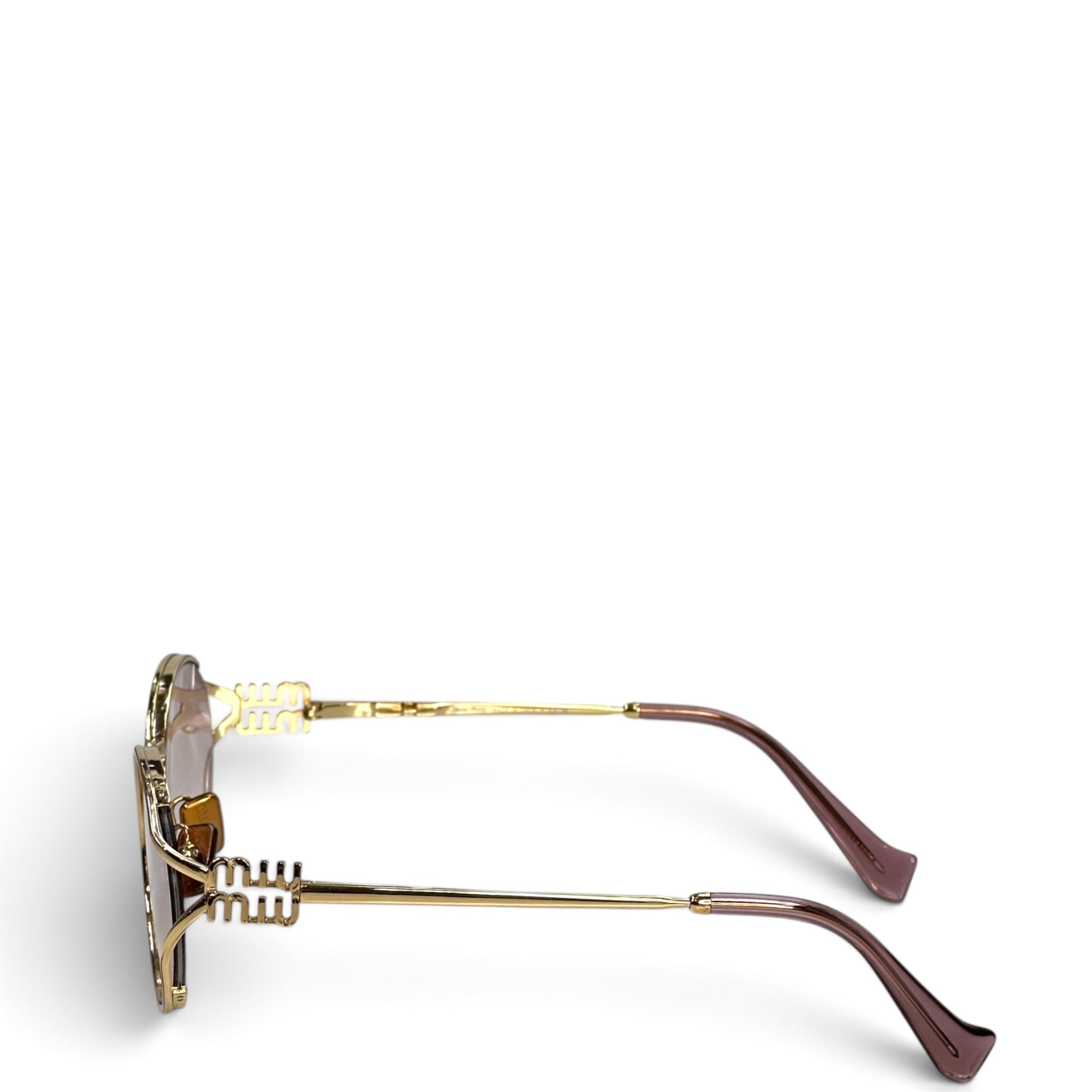 Miu Miu MU 52YS Gold Sunglasses