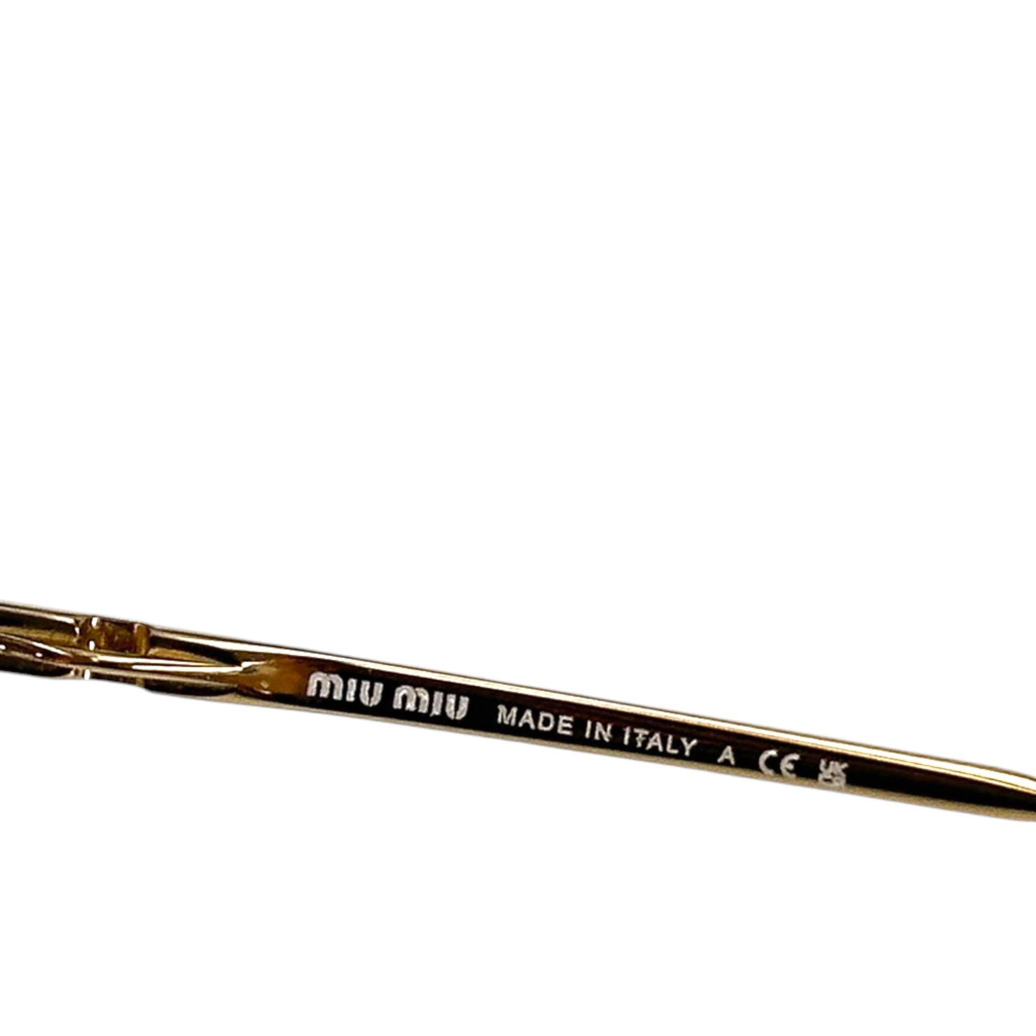 Miu Miu MU 52YS Gold Sunglasses
