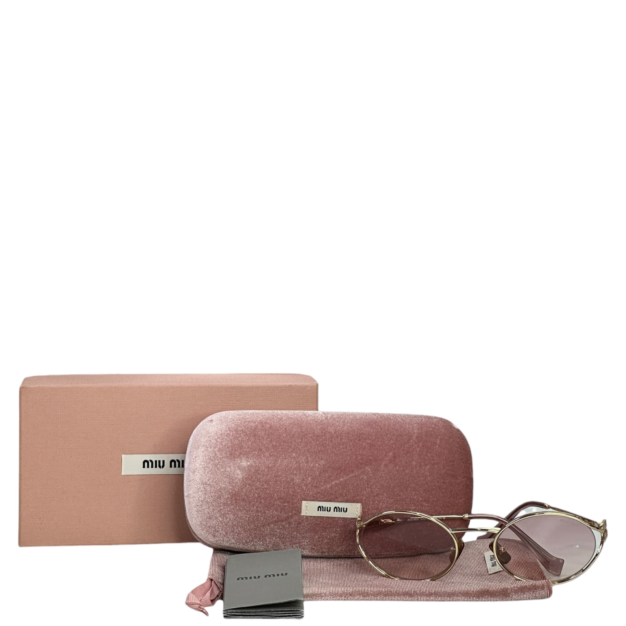 Miu Miu MU 52YS Gold Sunglasses