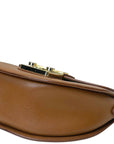 Furla Metropolis Round Crossbody Bag Mini Brown Leather