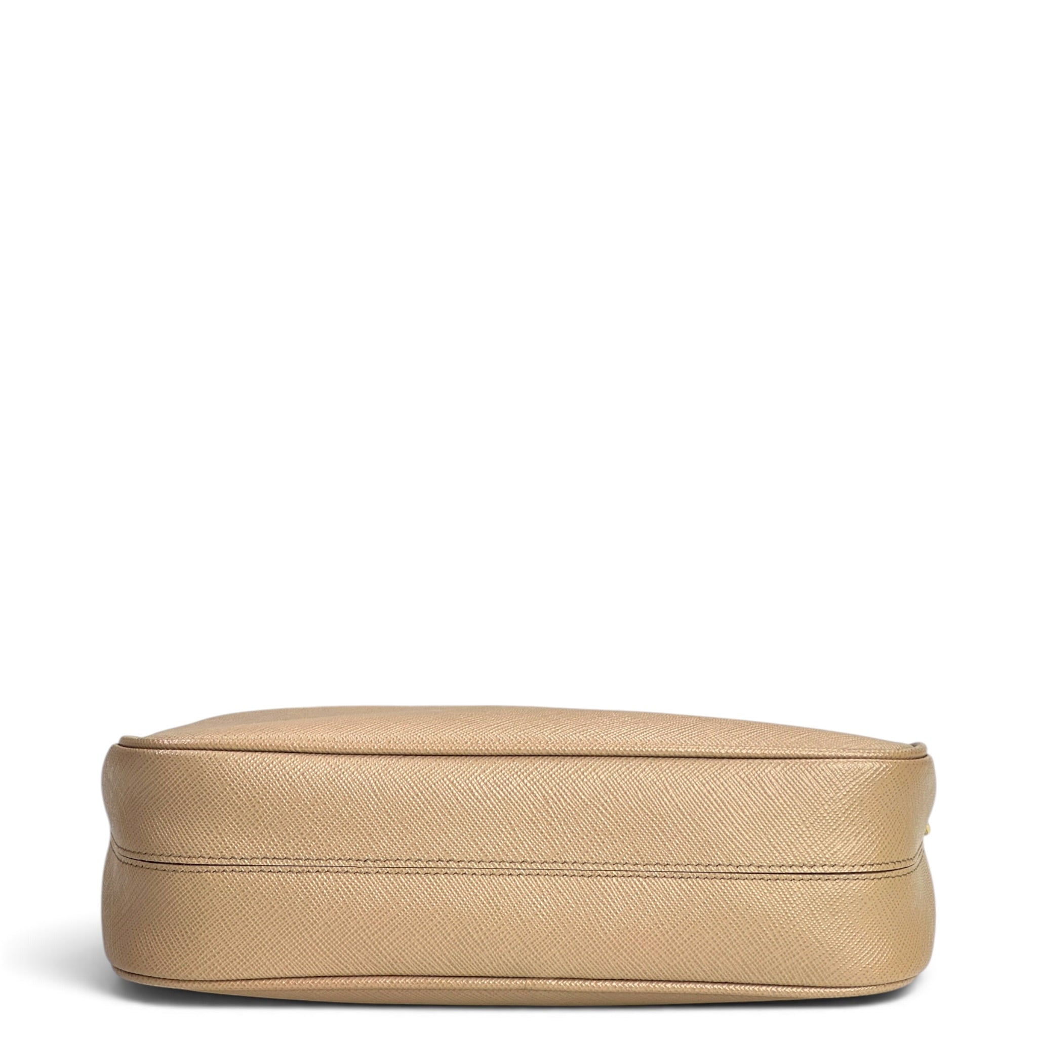 Prada Re-Edition 2005 Neutral Saffiano Leather Shoulder Bag