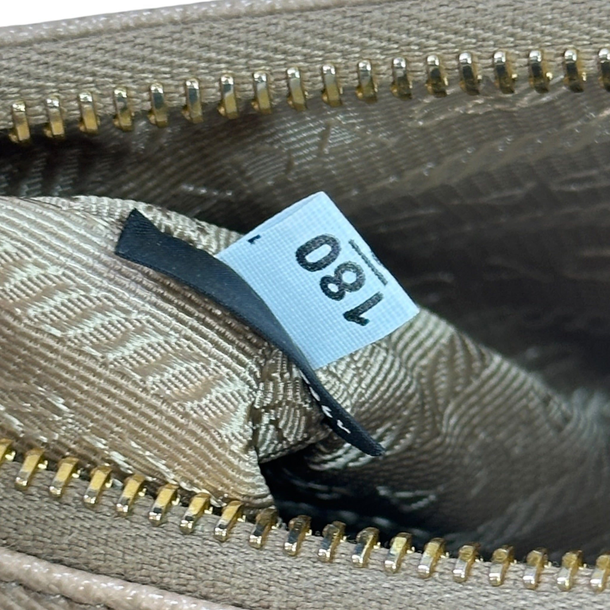 Prada Re-Edition 2005 Neutral Saffiano Leather Shoulder Bag