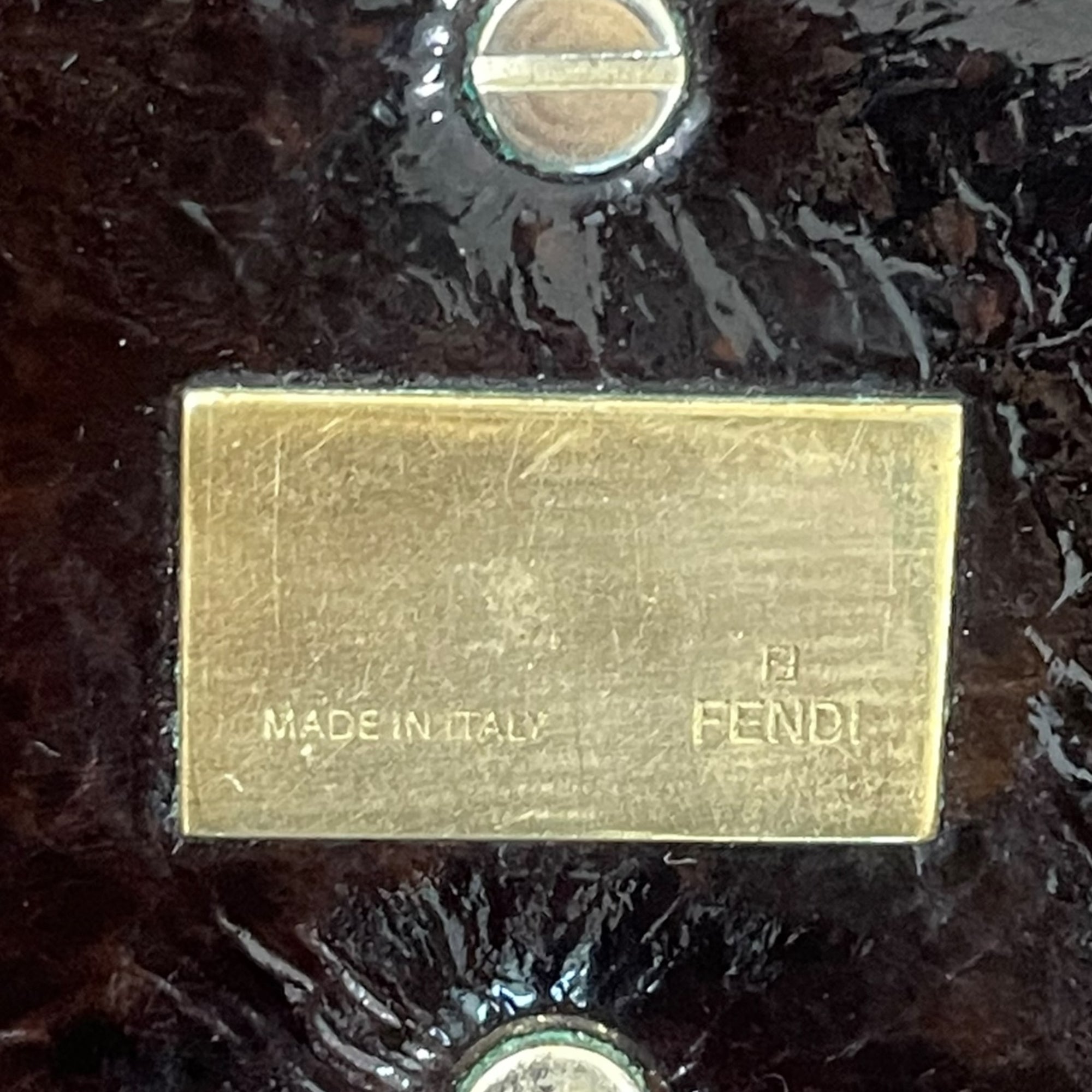 Fendi Mia Brown Zucca Shoulder Bag