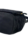 Prada Duet Re-Nylon Black Bucket Bag