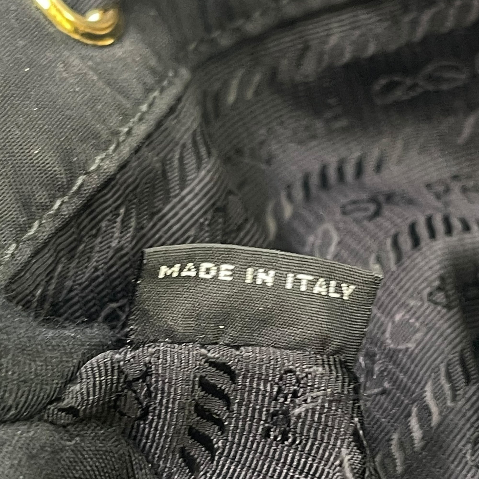 Prada Duet Re-Nylon Black Bucket Bag