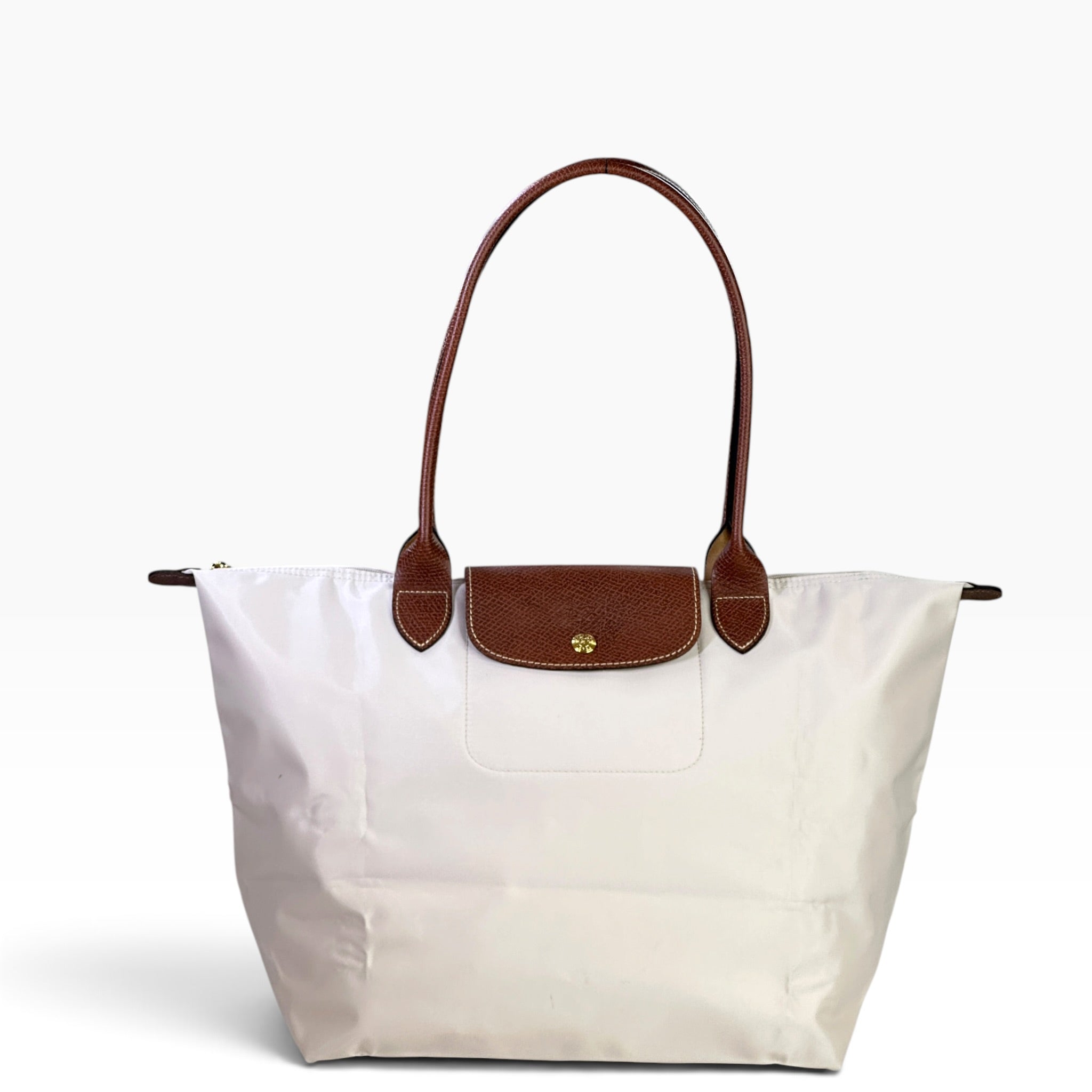 Longchamp Le Pliage Large White Tote Bag