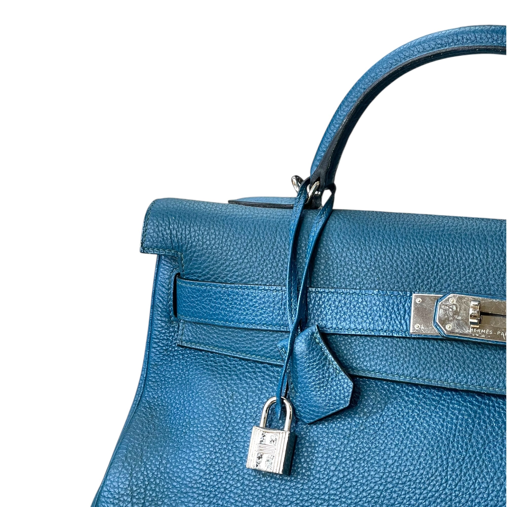 Hermès Kelly 40 Blue Togo PHW