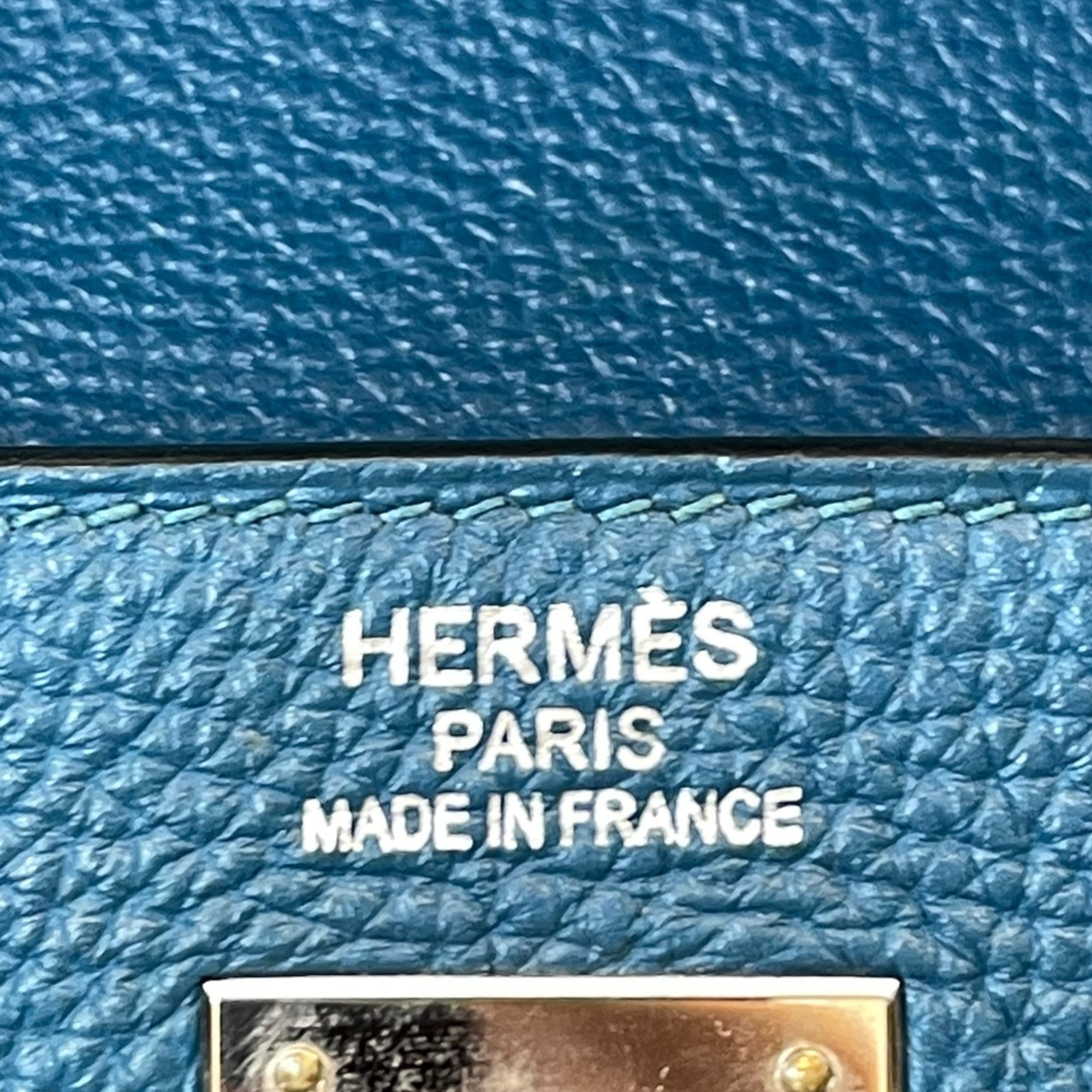 Hermès Kelly 40 Blue Togo PHW