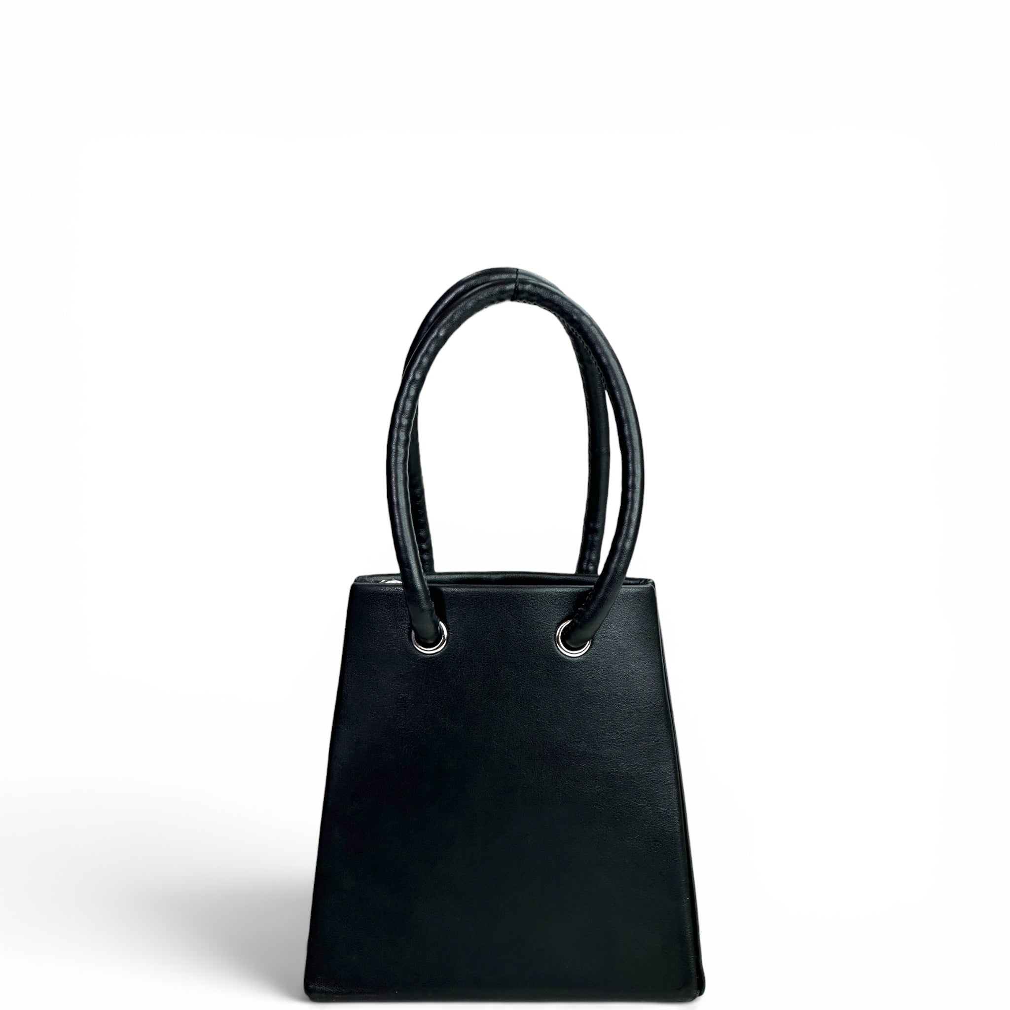 Fiorucci Mini Handbag Black Apple Leather