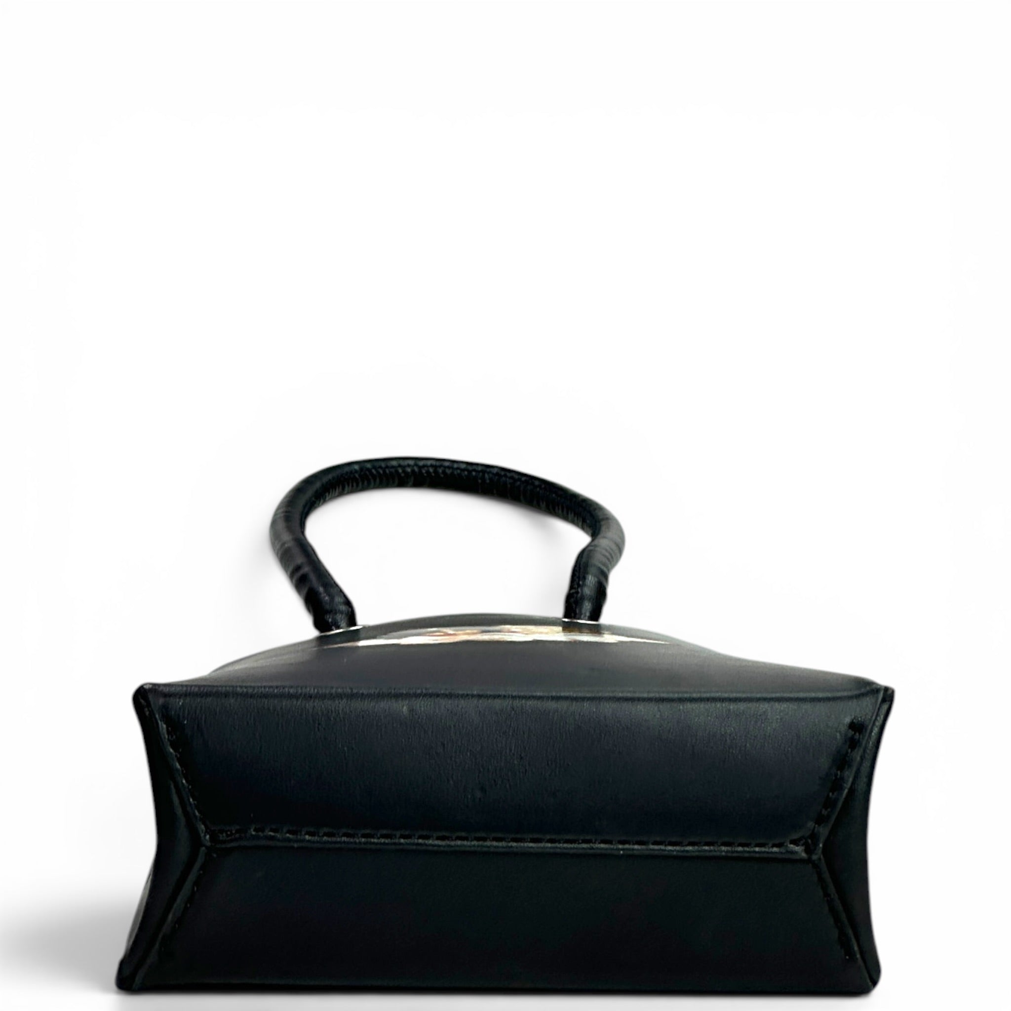 Fiorucci Mini Handbag Black Apple Leather