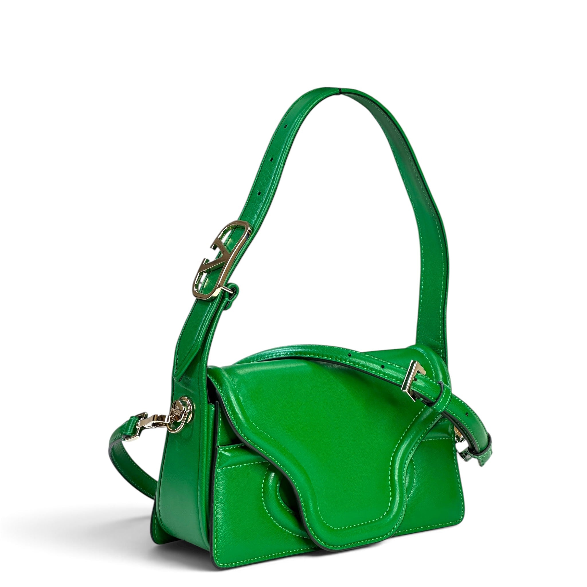 Valentino Garavani Le Petit Deuxieme Green Leather bag