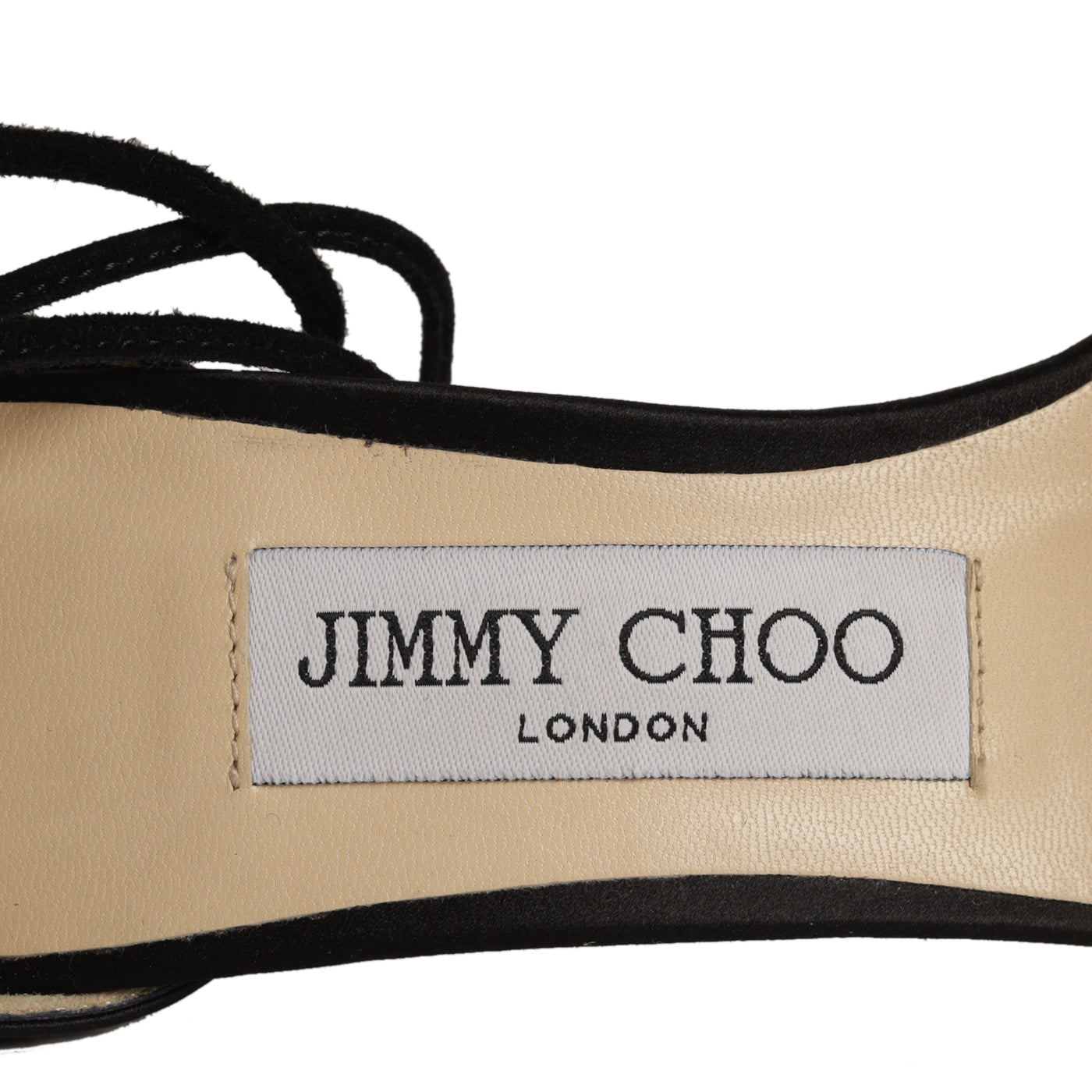 Jimmy Choo &#39;Reign&#39; 100 Crystal Embellished Satin Slingback Sandals Size 35