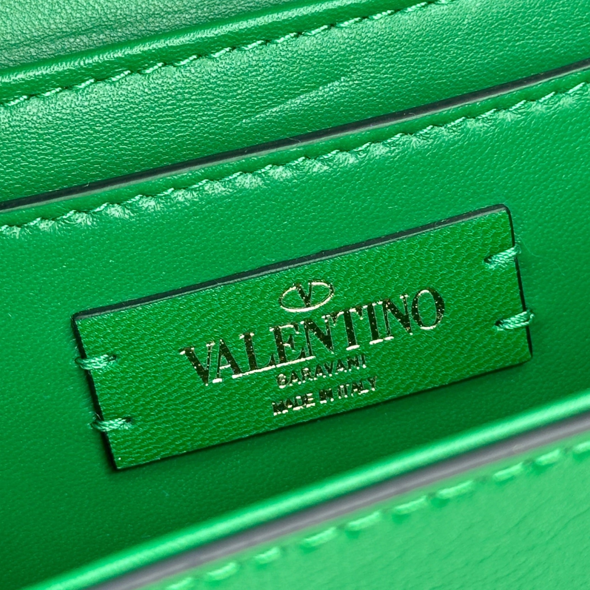 Valentino Garavani Le Petit Deuxieme Green Leather bag