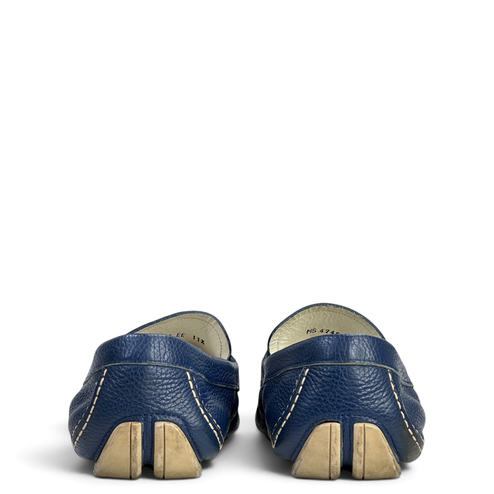 Salvatore Ferragamo Blue Calf Skin Loafers US 11.5