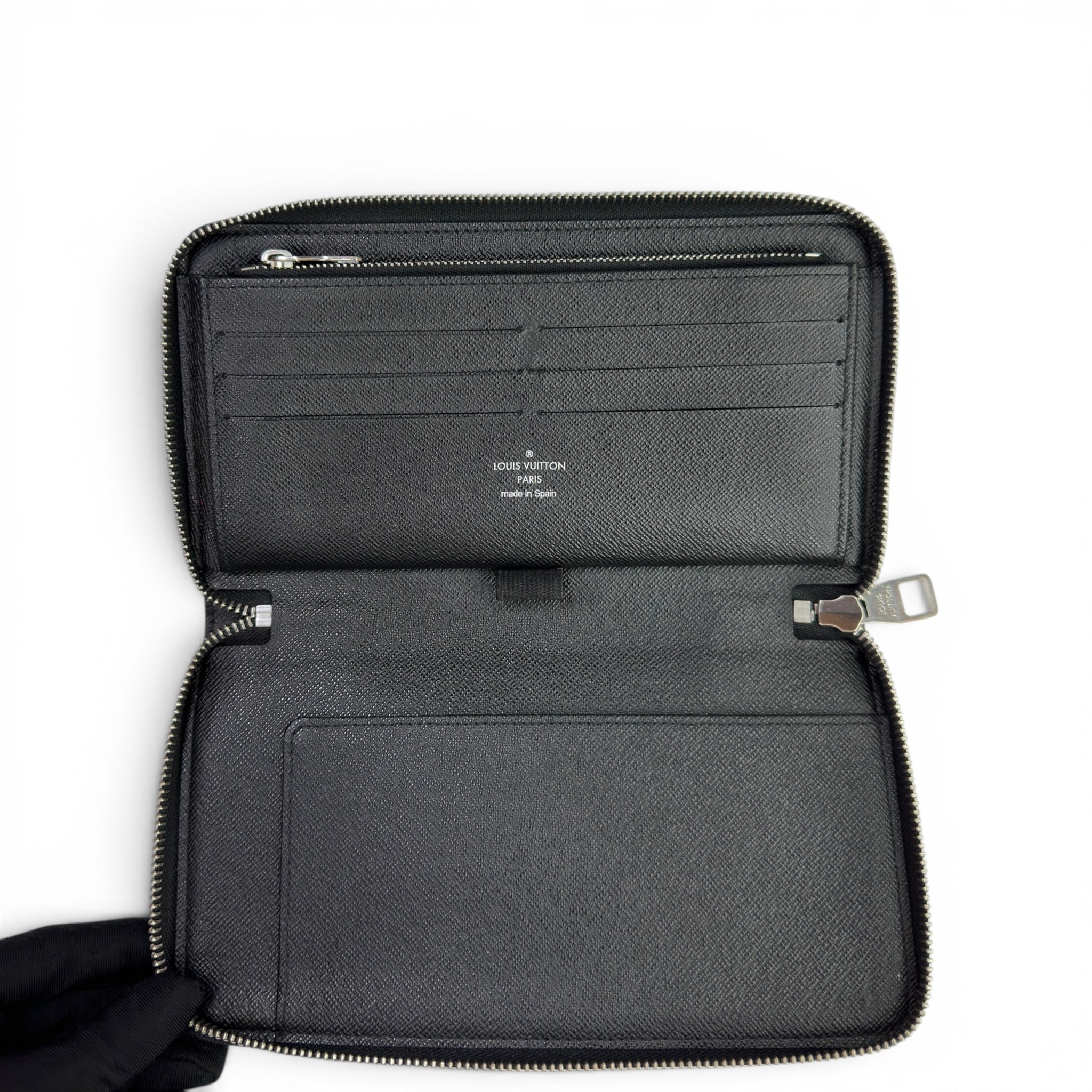 Louis Vuitton Zippy Horizontal Wallet Damier Graphite Canvas