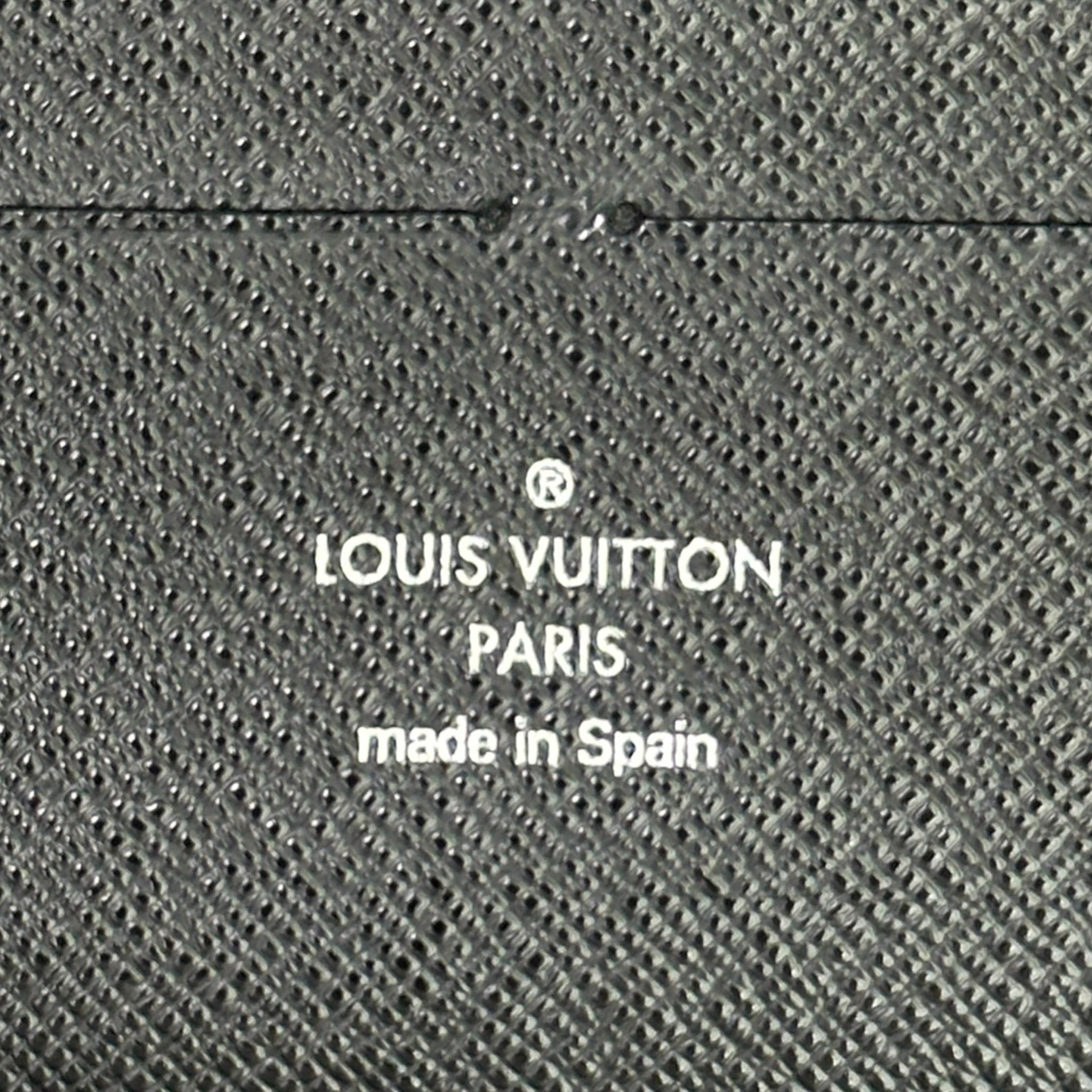 Louis Vuitton Zippy Horizontal Wallet Damier Graphite Canvas