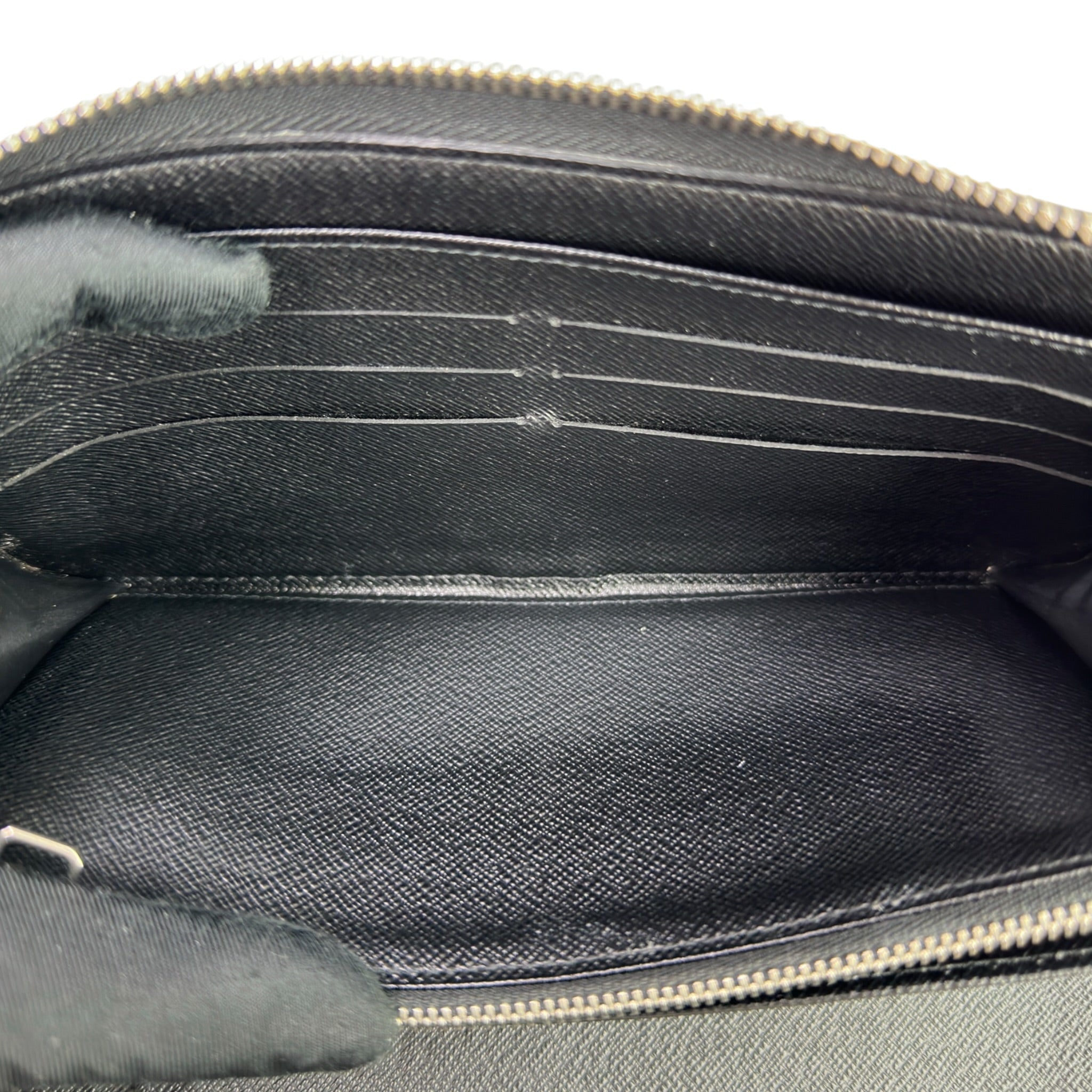 Louis Vuitton Zippy Horizontal Wallet Damier Graphite Canvas