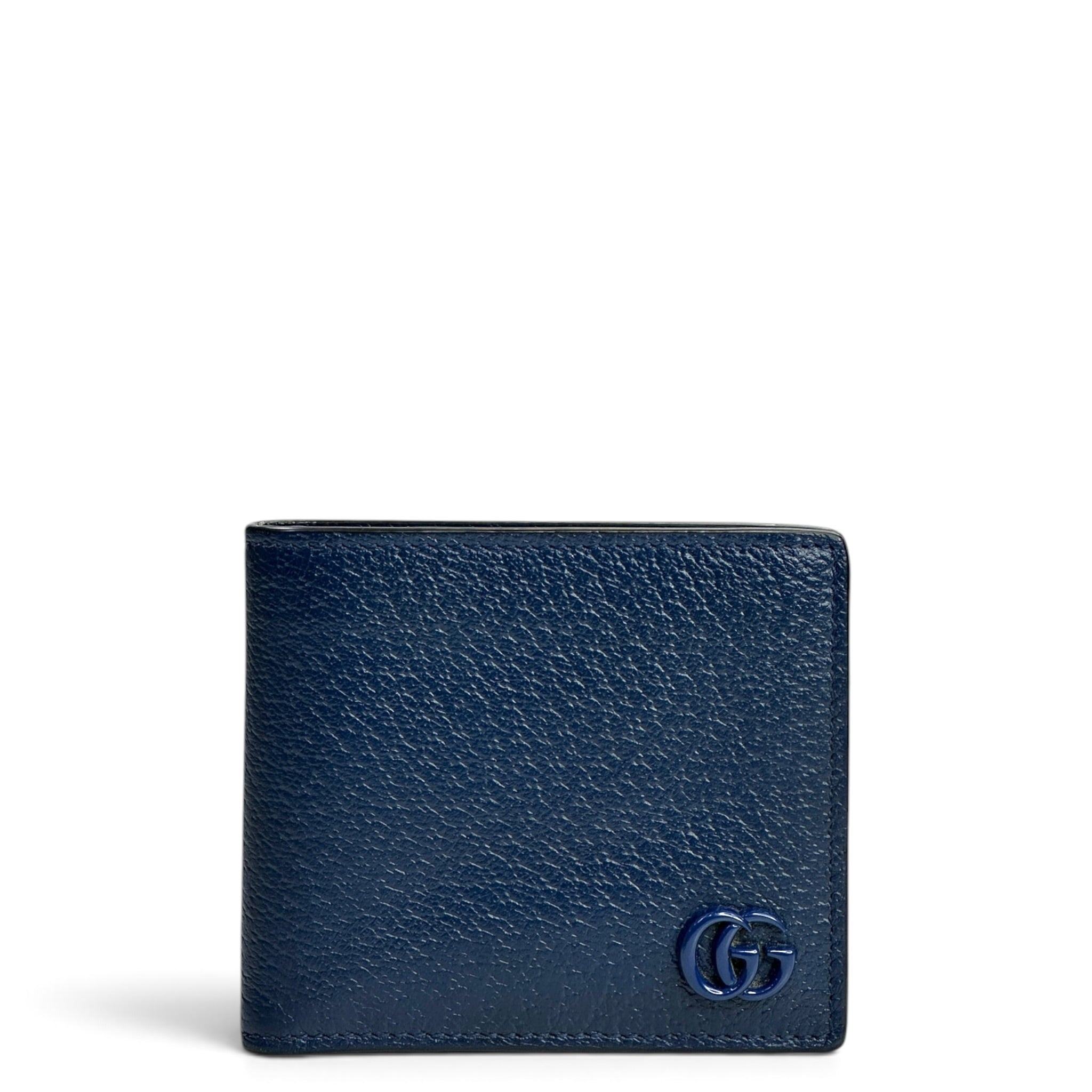 Gucci Marmont  Blue leather bi-fold wallet