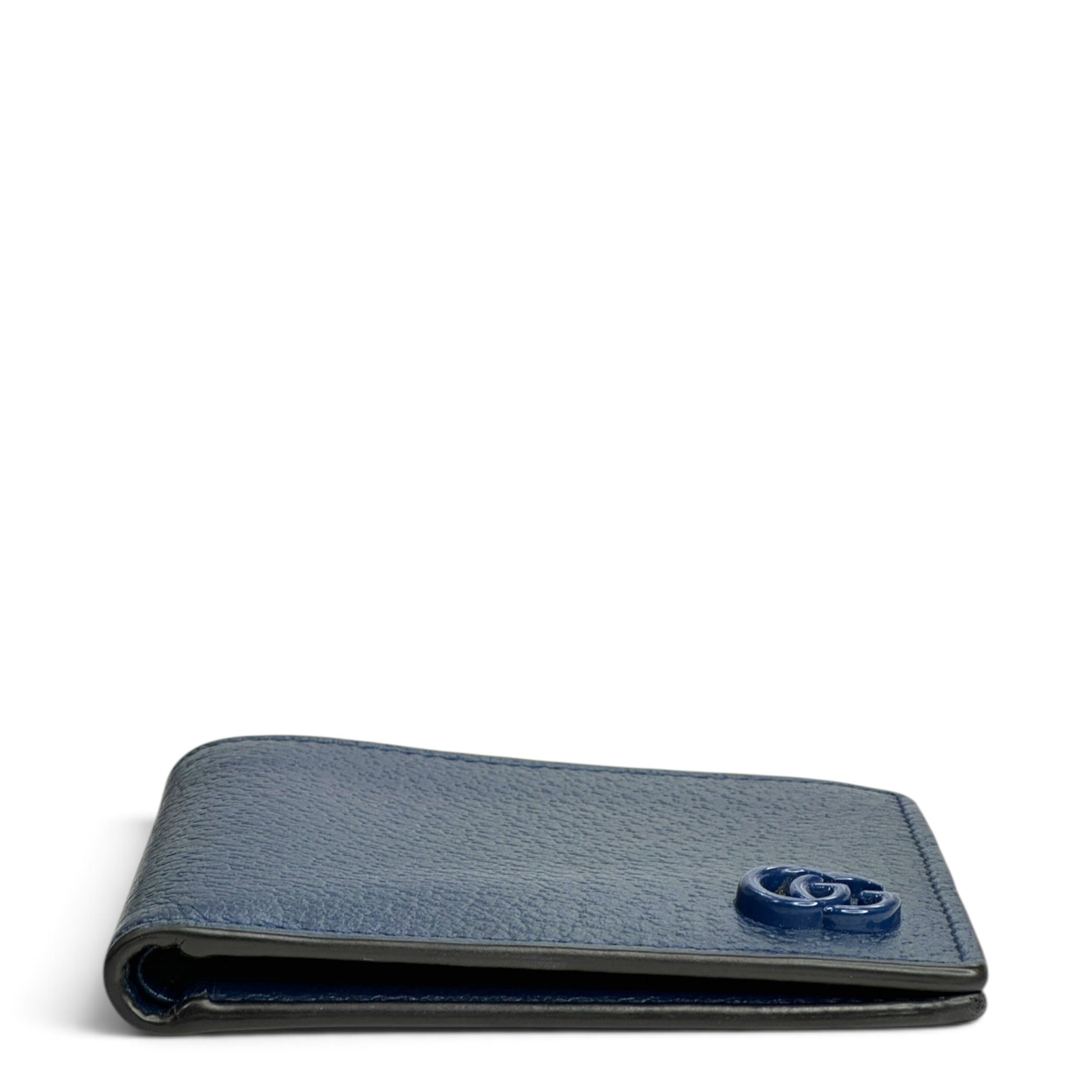 Gucci Marmont Blue leather bi-fold wallet