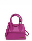 Jacquemus Le Chiquito Noeud Top Handle Bag Pink Leather