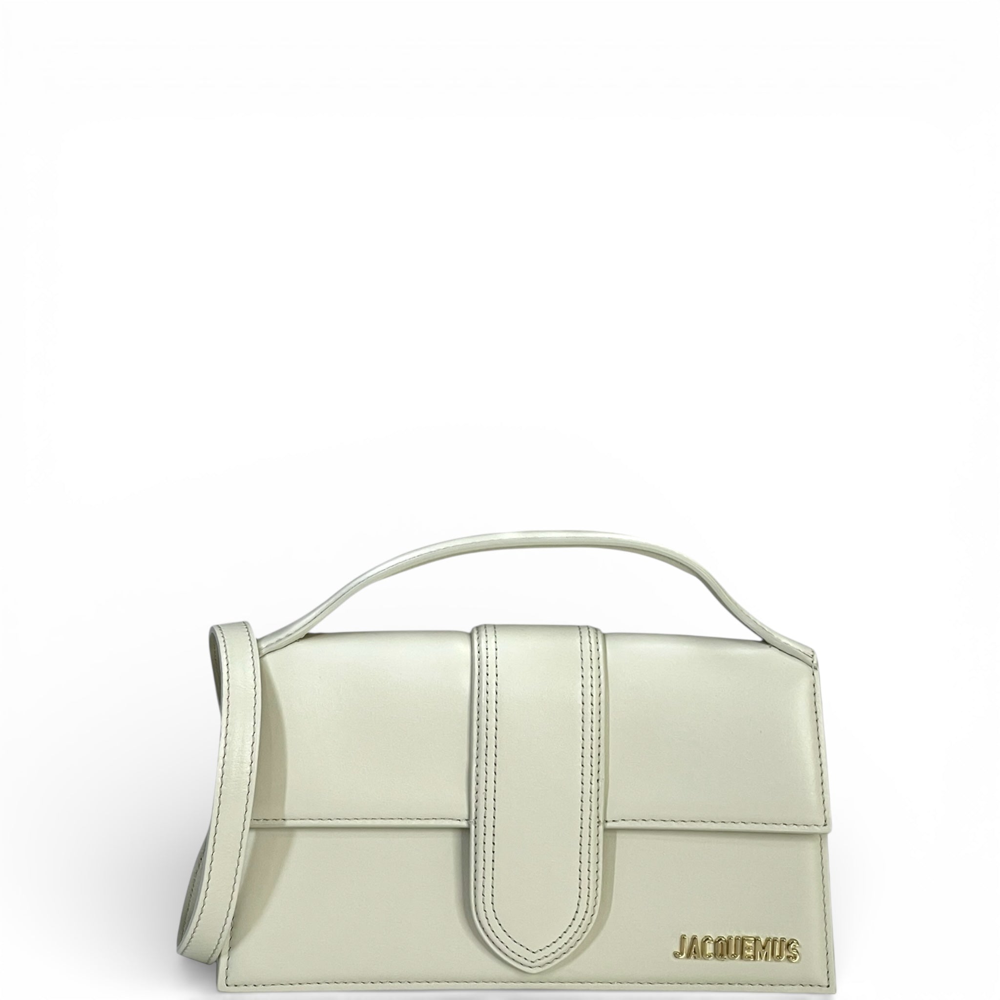 Jacquemus The Large Bambino Bag Ivory Leather