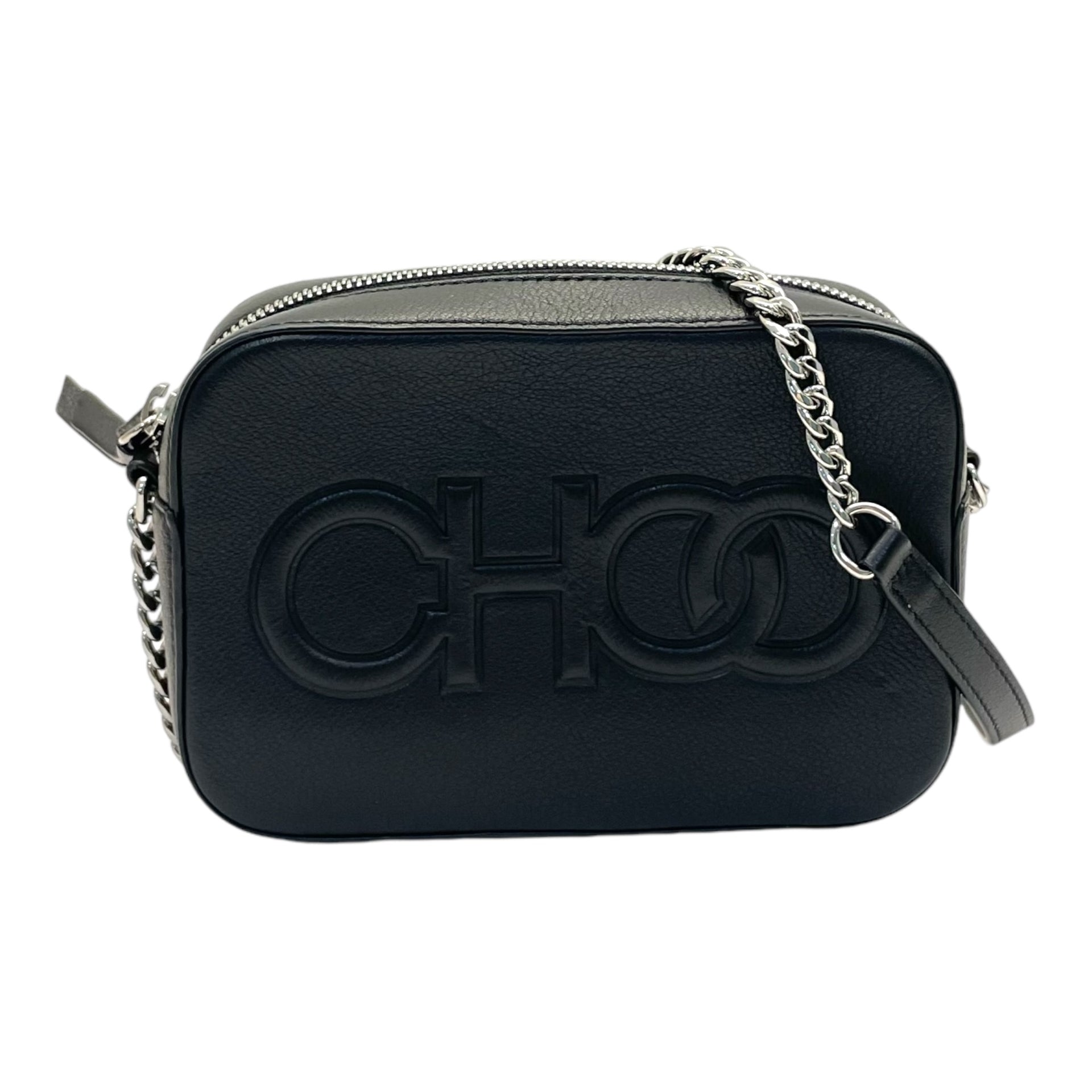 Jimmy Choo Balti Embossed Leather Camera Bag