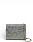 Jimmy Choo Candy Clutch Bag Acrylic Silver Glitter
