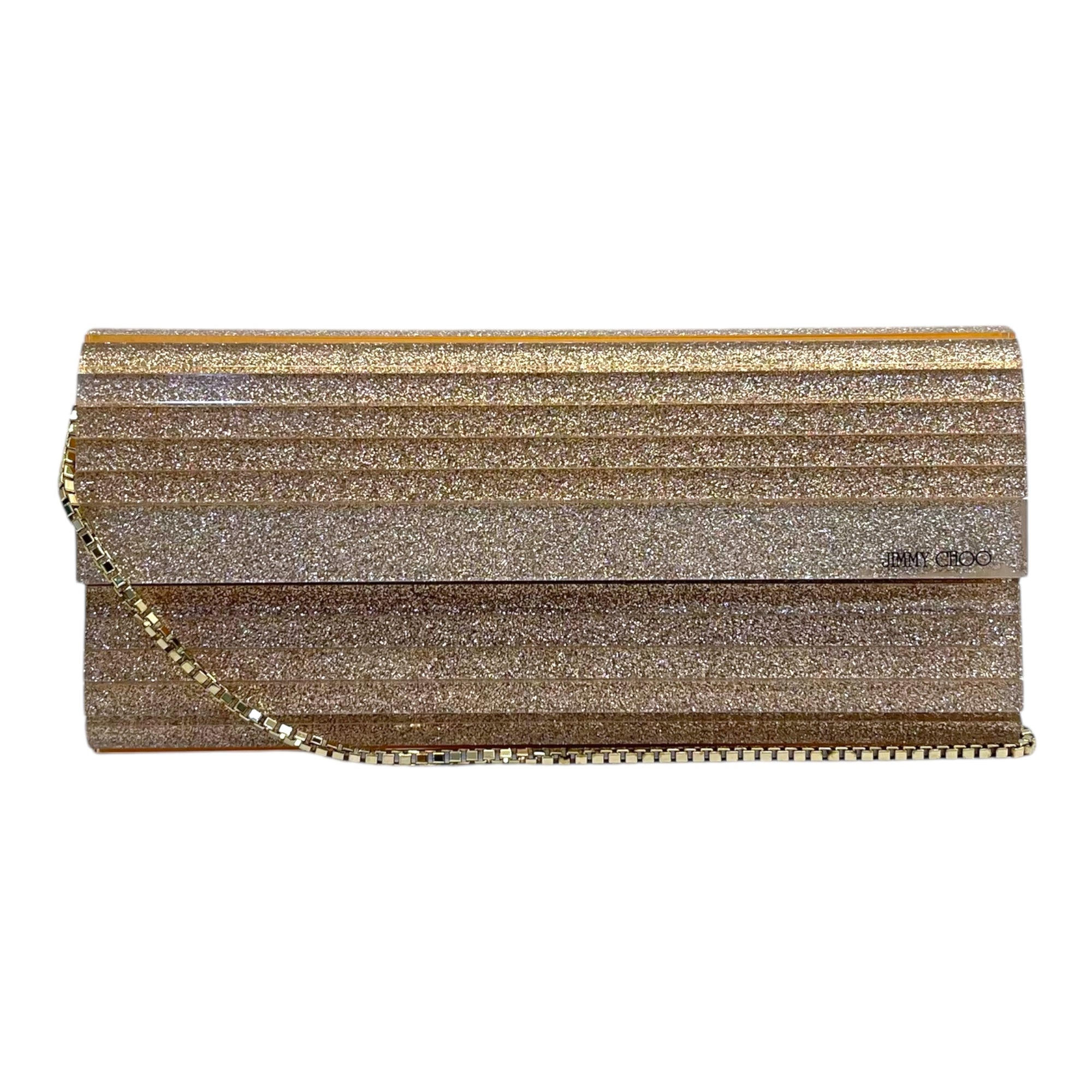 Jimmy Choo Glitter Acrylic Sweetie Clutch
