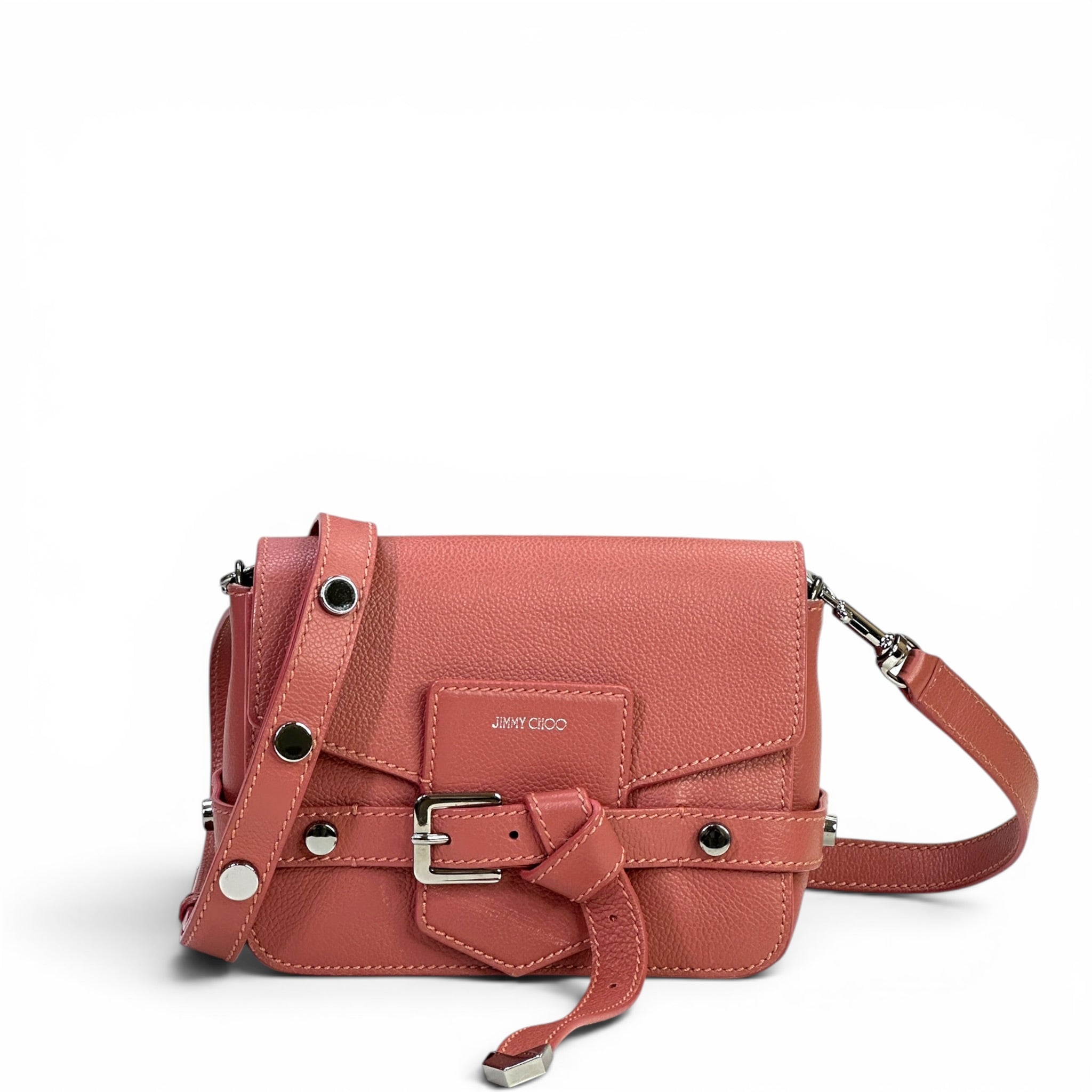 Jimmy Choo Lexie Rosewood Leather Crossbody Bag