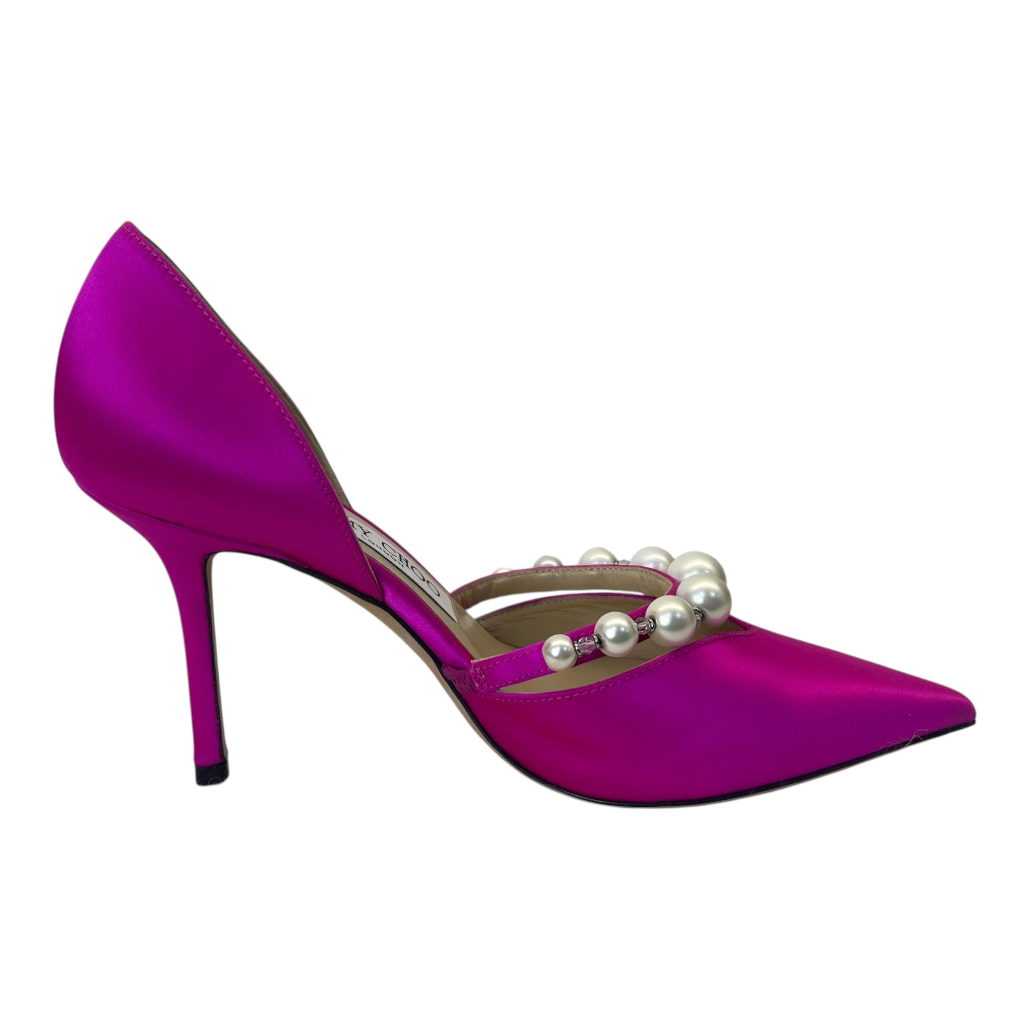 Buy Jimmy Choo Pink Silk Aurelie Pumps Size EU 36 Online