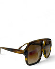 LOEWE EYEWEAR Aviator-style tortoiseshell acetate sunglasses