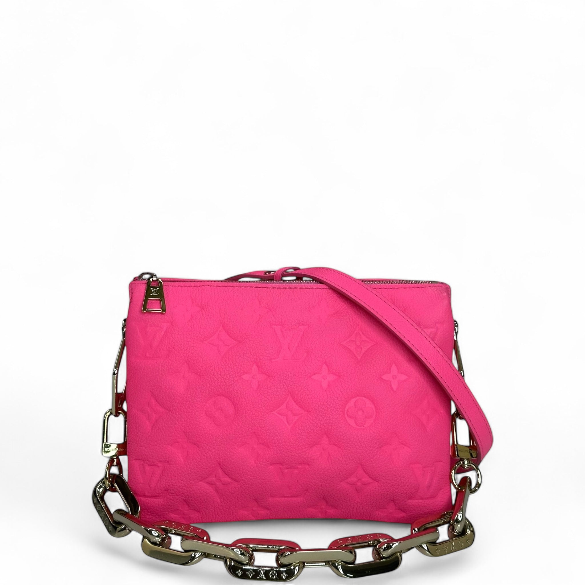 Louis Vuitton Coussin BB Rose Fluo Puffy Monogram Lambskin