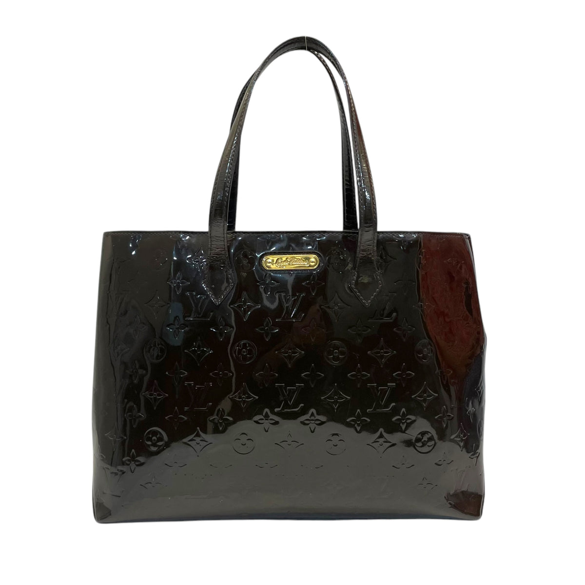 Buy Louis Vuitton Monogram Vernis Wilshire MM Bag from LOUIS 