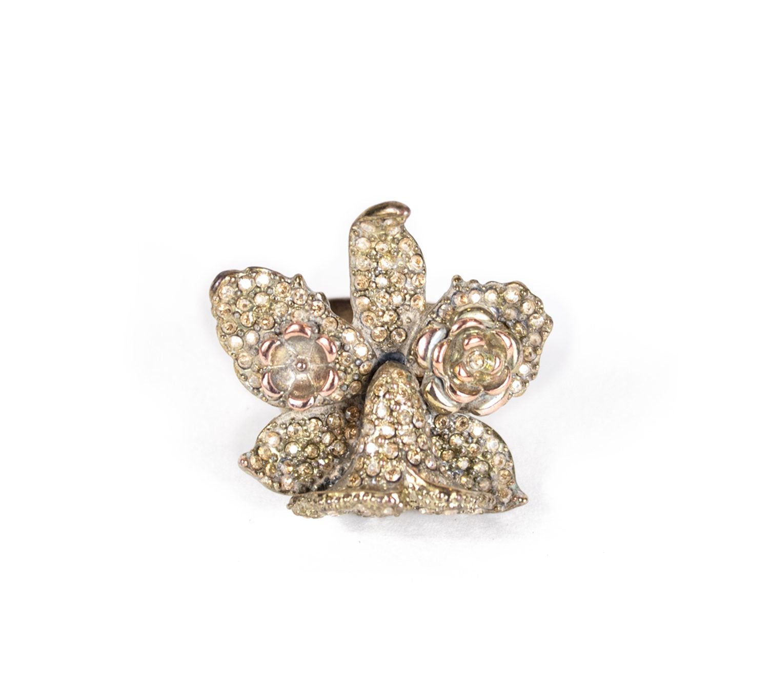 Versace Flower Cocktail Ring
