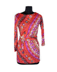 Emilio Pucci Red / Pink Flower Patterned Dress