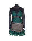 Self Potrait Black & amp; Green Dress