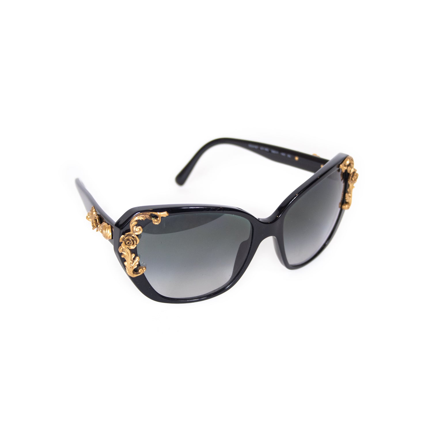 Dolce &amp; Gabbana DG Pattern Black Sunglasses
